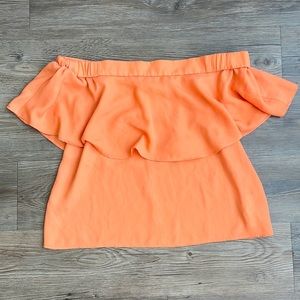 Orange off the shoulder top